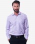 Regular Fit Pink Stripe Cotton Shirt - Cutaway Collar