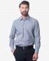 Tailored Fit Ash Grey Fil-a-Fil Cotton Shirt - Classic Point Collar
