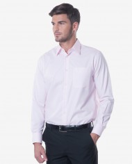 Regular Fit Light Pink Fil-a-Fil Easy Iron Cotton Shirt – Classic Point Collar 1