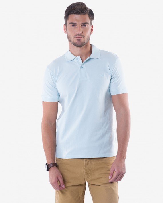 Classic Fit Mist Blue Polo T-Shirt 1