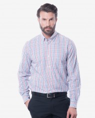 Tailored Fit Multi-coloured Bamboo Check Shirt 1