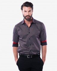 Tailored Fit College Stripe Cotton Shirt 1