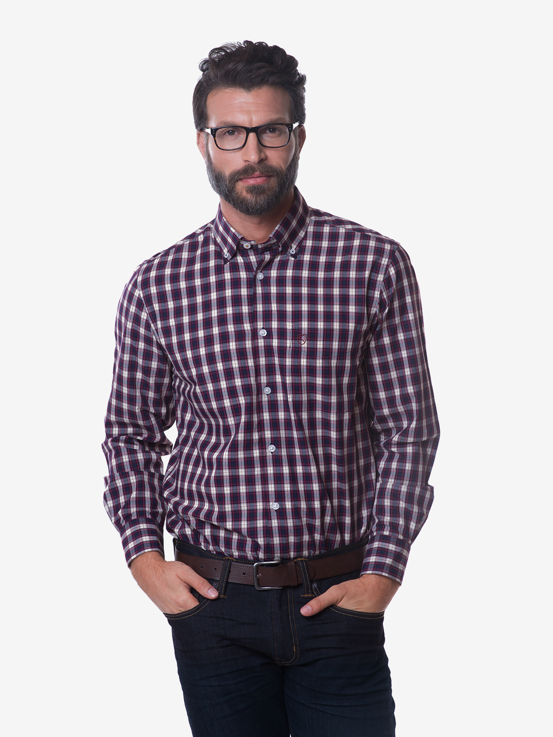 Tailored Fit Classic Plaid Bamboo Shirt - Kal Jacobs