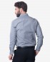 Tailored Fit Ash Grey Fil-a-Fil Cotton Shirt - Classic Point Collar