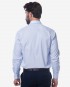 Regular Fit Light Blue Herringbone Twill Cotton Shirt - Classic Point Collar