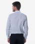 Tailored Fit Black & White Stripe Cotton Shirt - Classic Point Collar