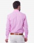 Tailored Fit Pink & White Gingham Cotton Shirt - Cutaway Collar