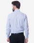 Tailored Fit Blue & White Striped Bamboo Shirt