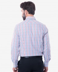 Tailored Fit Multi-coloured Bamboo Check Shirt 2