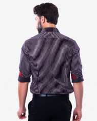 Tailored Fit College Stripe Cotton Shirt 2