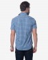 Casual Fit Blue Plaid Bamboo Shirt