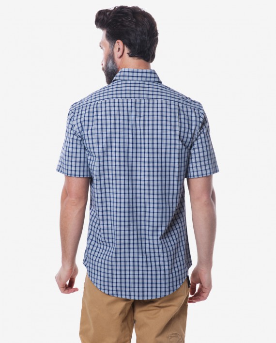 Regular Fit Black & Grey Check Bamboo Shirt 2