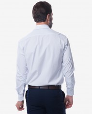 Regular Fit Blue & White Striped 140s Cotton – Cutaway Collar 2