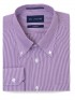 Tailored Fit Purple Stripe Cotton Shirt