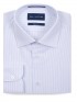 Regular Fit Blue Stripe 120s Cotton Shirt