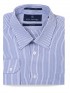 Tailored Fit Blue Striped Bamboo Shirt