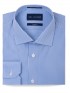 Tailored Fit Blue Gingham Cotton Shirt