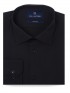 Tailored Fit Solid Black Bamboo Shirt